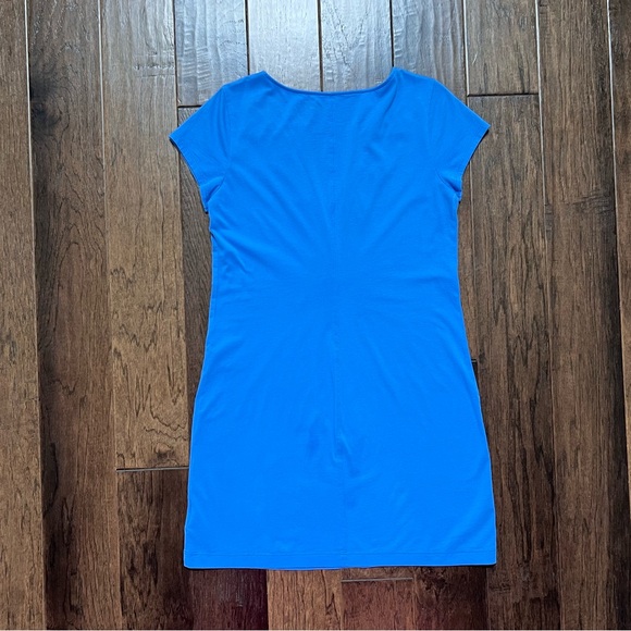 Lilly Pulitzer Blue Short Sleeve Women Mini Dress with White Embroidery M - Picture 10 of 11